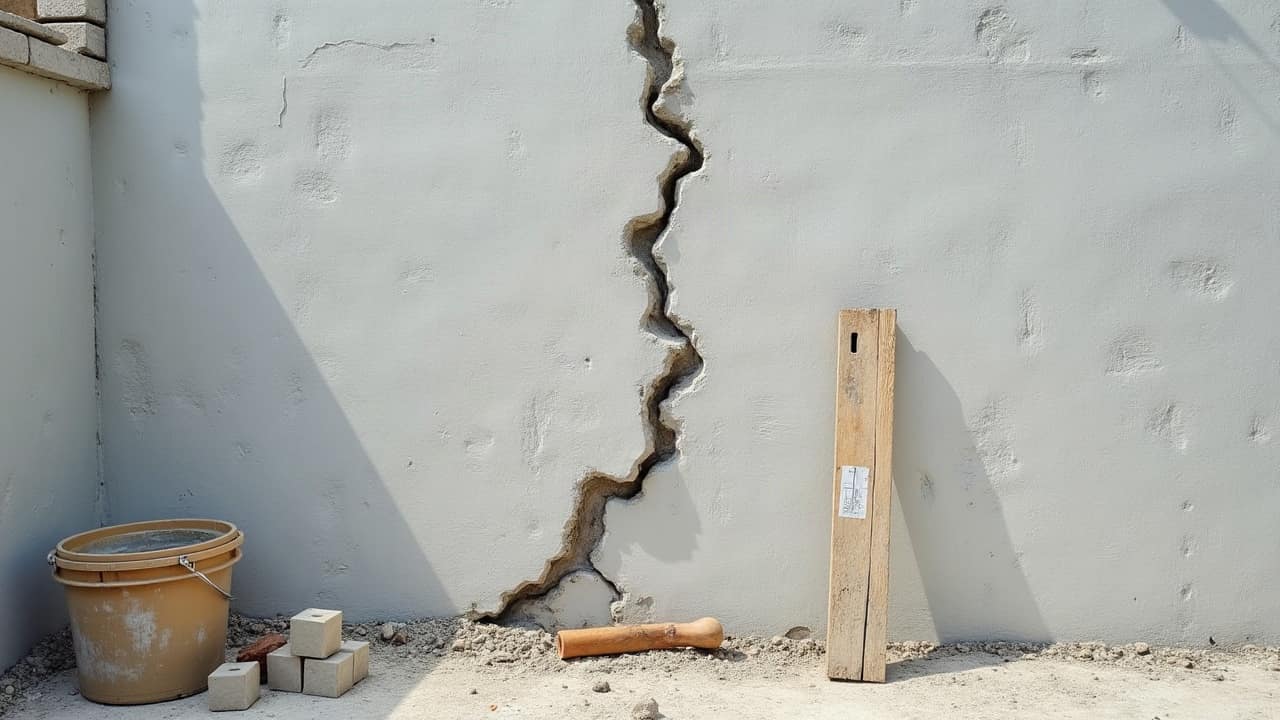 La fissure en escalier : le signe d'un mouvement diagonal